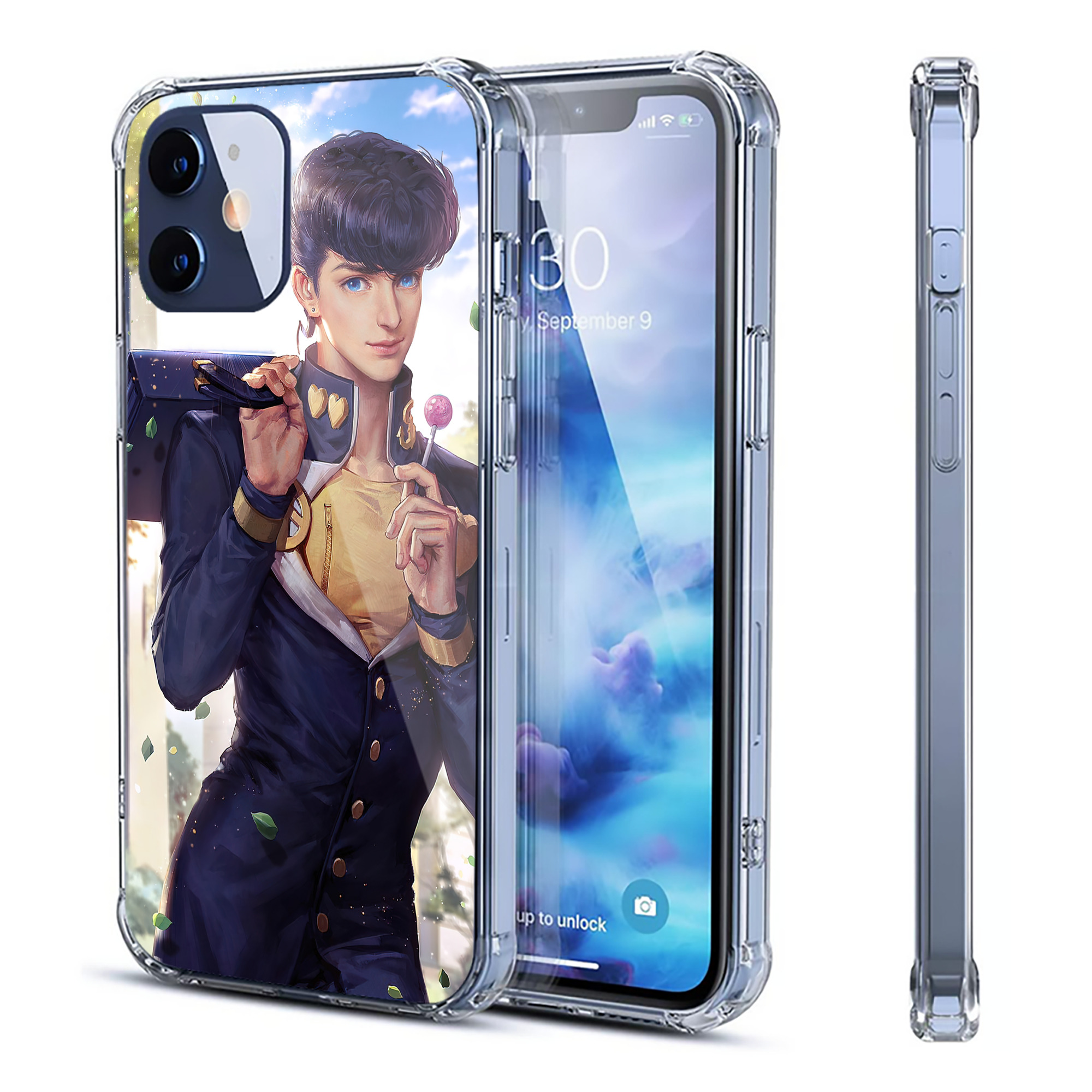 （画像用） ジョジョの奇妙な冒険 JoJo's Bizarre Adventure 【iPhone 12シリーズ対応】透明スマホケース（クリアソフトケース）